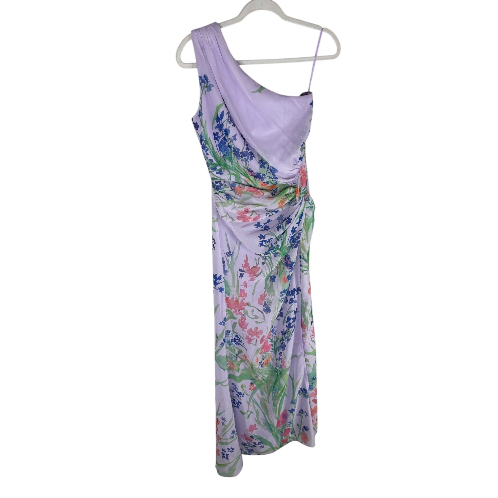 Sau Lee Gwendolyn Gown One Shoulder Floral Party Formal Wedding Guest Prom 4 — image 3 of 8